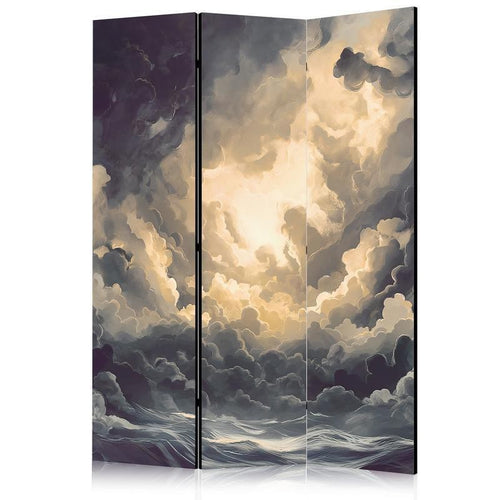 Paravento - Epic Play of Light: The Sun Battling for Dominance Over the Clouds