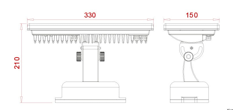 Proiettore Cromo Led kelvin 36 watt