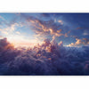 Carta da parati - The Sun in Hiding: The Golden Face of the Sky Over a Cloudy Sea
