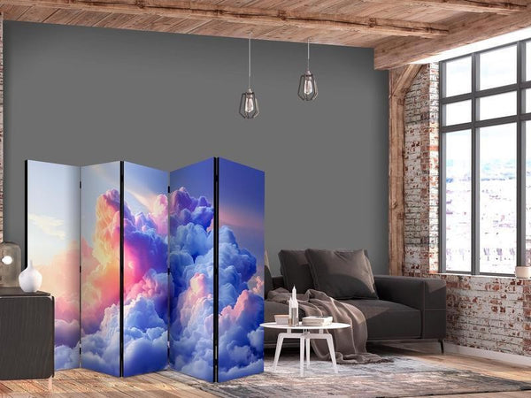 Paravento - Clouds Like Painted: Artistic Brushes of Dawn Painting the Sky