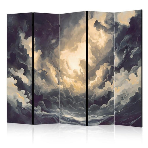 Paravento - Epic Light Play: The Sun Battling for Dominance Over the Clouds