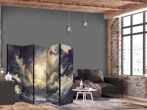 Paravento - Epic Light Play: The Sun Battling for Dominance Over the Clouds