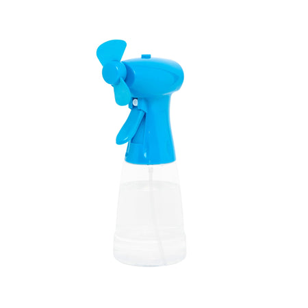 Ventilatore a batteria portatile con nebulizzatore ad acqua per mare e spiaggia h 22 cm
