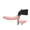 Strap-on doppio dildo realistico vibrante 18 cm
