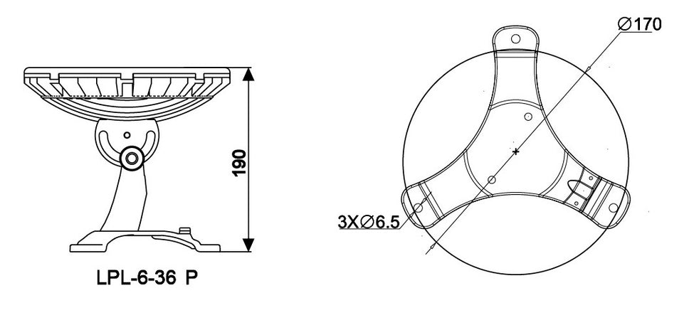 Faretto RGB in alluminio per fontane 36 watt