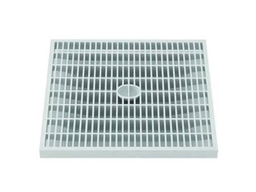 CHIUSINO GRIGLIATO PER POZZETTO - in PP copolimero grigio chiaro - - cm.20x20 -