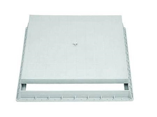 CHIUSINO CON TELAIO PER POZZETTO APERTURA CON BULLONE cm.55x55 -