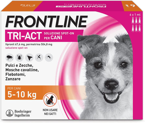 FRONTLINE TRI-ACT SPOT-ON PER CANI S - in confezione da 6 pipette