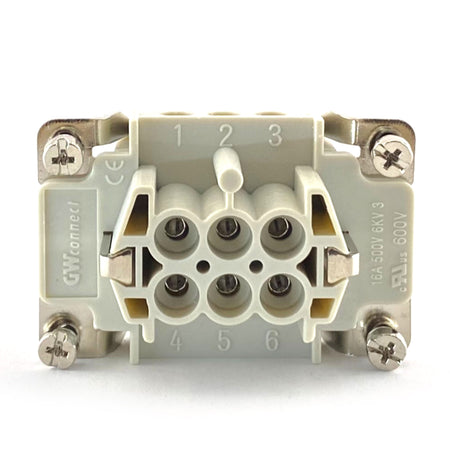 Frutto presa connessione con morsetto a vite 6 poli +PE Aleyay