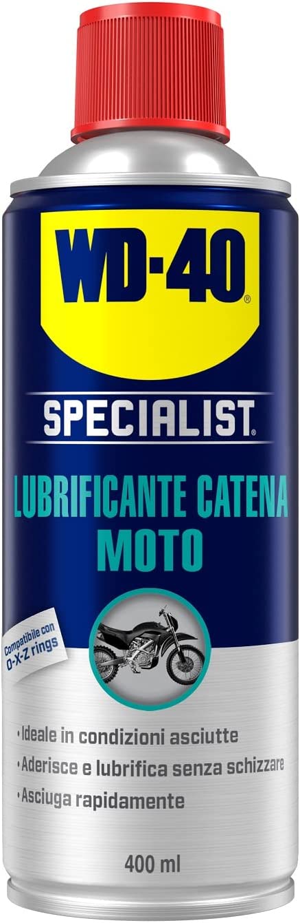 WD-40 SPECIALIST MOTO SPRAY LUBRIFICANTE CATENA CONDIZIONI ASCIUTTE ml.400