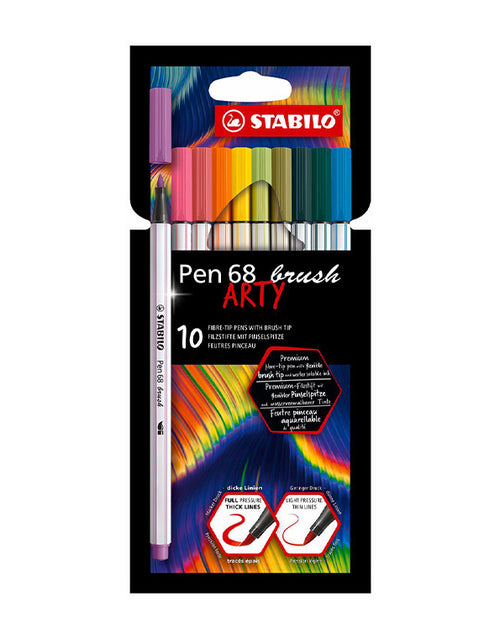 Stabilo Brush Pen 68 Arty 10 colori