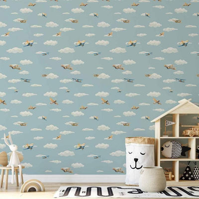 Tappezzeria murale Aeroplani colorati