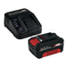 Caricabatterie einhell 4512042 power x change kit con batteria 18v 4,0