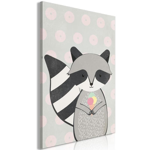 Quadro - Glutton Raccoon (1 Part) Vertical