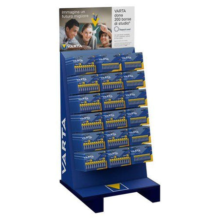 Espositore batterie varta 95800140802 longlife power floor