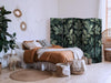 Paravento - Dark Green Victorian Leaves - Botanical Carved Composition