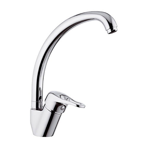 Remer serie Kiss miscelatore per lavello canna alta monocomando finitura cromata lucida