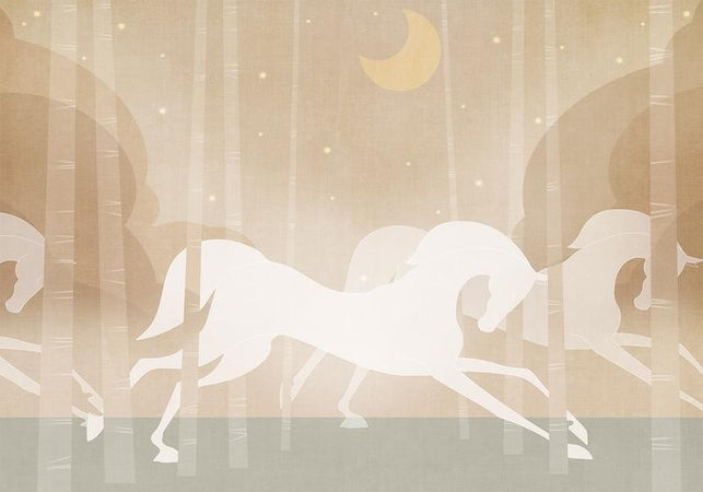 Carta da parati - Rushing Steeds