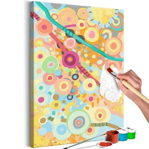 Quadro fai da te - Rainbow Circles