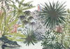 Carta da parati - Flora of Madagascar - Tropical Landscape With Watercolour Animals