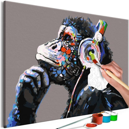 Quadro fai da te - Musical Monkey