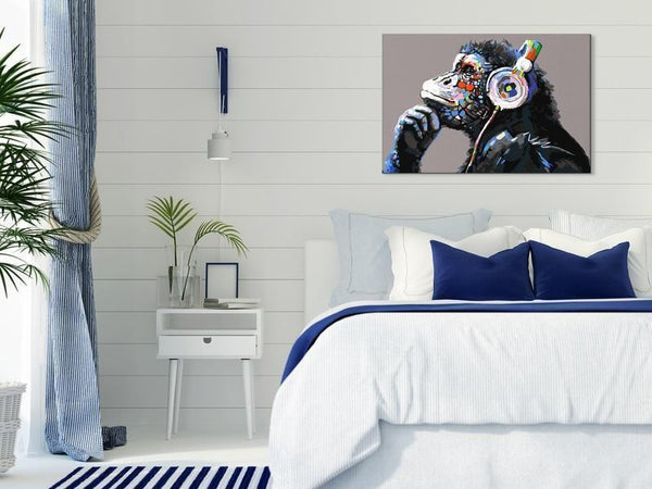 Quadro fai da te - Musical Monkey