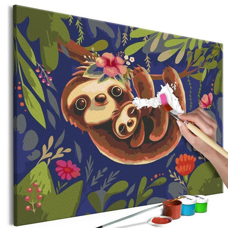 Quadro fai da te - Friendly Sloths