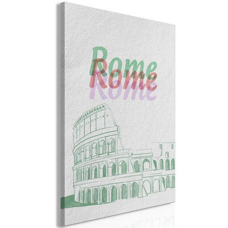 Quadro - Rome in Watercolours (1 Part) Vertical