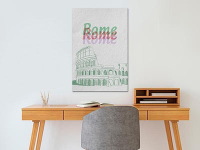 Quadro - Rome in Watercolours (1 Part) Vertical