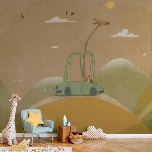 Carta da parati - Traveling Giraffe