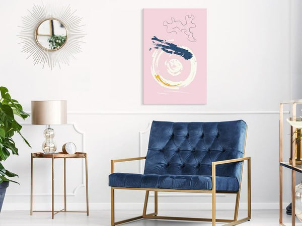 Quadro - Pink Accent (1 Part) Vertical