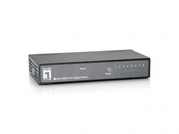 Levelone geu-0822 switch di rete non gestito gigabit ethernet (10/100/1000) nero