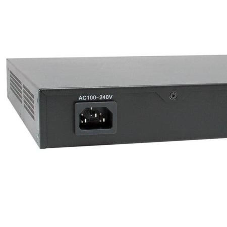 Levelone gep-2821 switch di rete non gestito gigabit ethernet (10/100/1000) supporto power over ethernet (poe) 1u nero