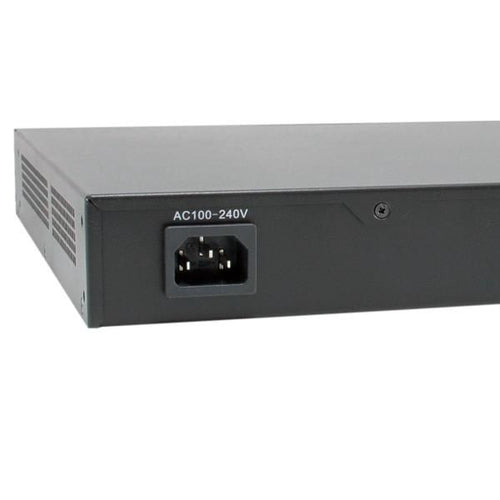 Levelone gep-2821 switch di rete non gestito gigabit ethernet (10/100/1000) supporto power over ethernet (poe) 1u nero