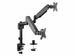 Equip staffa di montaggio da scrivania per doppio monitor da 17” a 32” - 650133