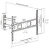 Equip supporto a parete per tv articolato da 37” a 70” - 650342