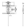 Equip 650331 supporto a parete per tv rotante universale da 37” a 80” - 650331C