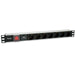 Equip 333309 unità di distribuzione dell'energia (pdu) 7 presa(e) ac 1u nero, argento