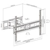 Equip staffa per montaggio tv a movimento completo da 37” a 80” - 650337