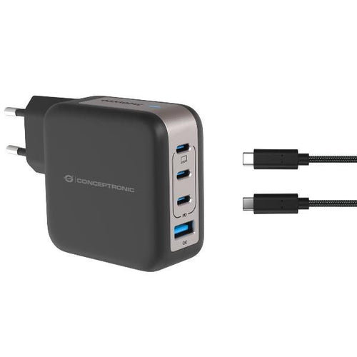 Conceptronic althea18b caricabatterie per dispositivi mobili universale nero ac ricarica rapida interno