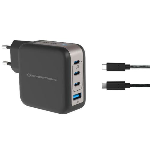 Caricabatterie da Parete Conceptronic 120550903101 Nero 100 W