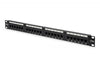 Patch panel 24 porte non schermato utp cat.5e 8 poli rack 19 - DN91524U