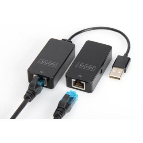 Extender usb 2.0 digitus fino a 50mt tramite cavo rete cat 5e - DA70141