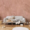 Carta da parati - Pink reed - solid background with textured vertical stripes with pattern