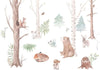 Carta da parati - Subtle Illustration With Forest Animals