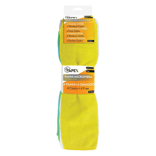 APEX PANNI IN MICROFIBRA MULTIUSO 'UNIVERSALI' cm 35 x 30 Colori assortiti