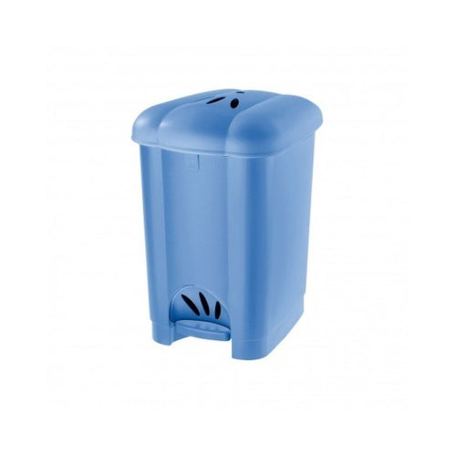 PATTUMIERA CAROLINA APERTURA A PEDALE - cm.31x36,5x50h. lt.30 azzurra -