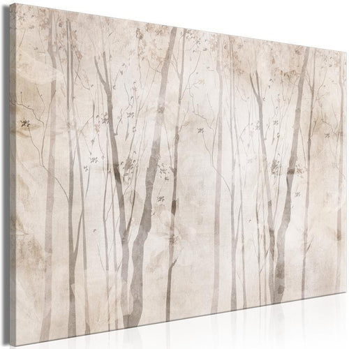 Quadro - Beige Forest of Thoughts (1 Part) Wide