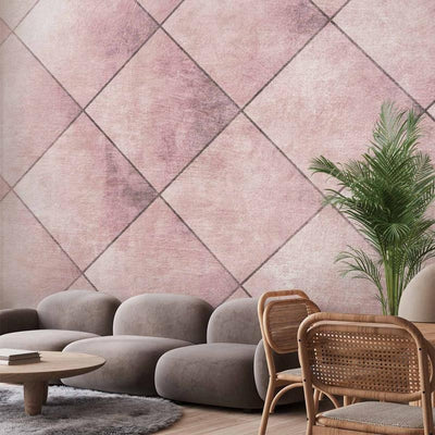 Carta da parati - Perfect cuts - uniform geometric pattern in tiled pattern with pattern