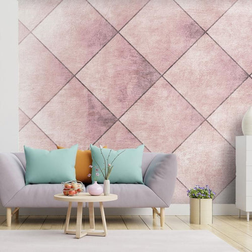 Carta da parati - Perfect cuts - uniform geometric pattern in tiled pattern with pattern